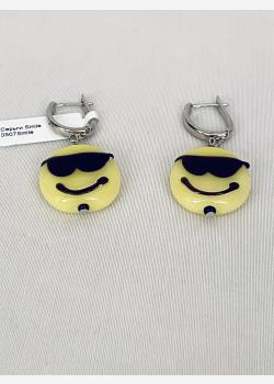 Серьги Smiie из муранского стекла Enzo Benzo