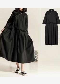 Стильное чёрное платье Wendykei