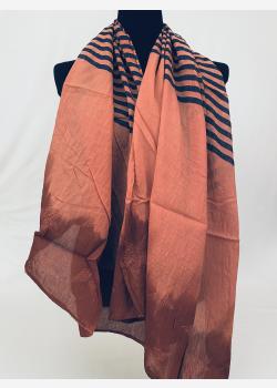 Шарф асимметричный тонкий с абстрактным принтом Girandola