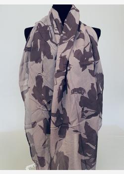 Шарф асимметричный тонкий с абстрактным принтом Girandola