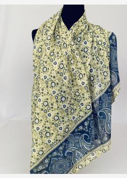 Шарф асимметричный тонкий с абстрактным принтом Kikka Mia