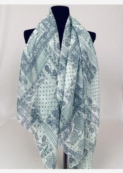 Шарф асимметричный тонкий с абстрактным принтом Kikka Mia