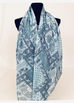 Шарф асимметричный тонкий с абстрактным принтом Kikka Mia